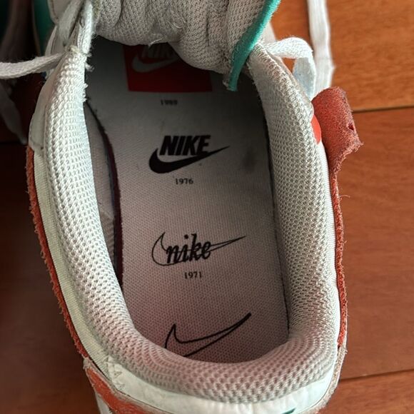 Nike Women's Sneakers Air Force 1 Low Shadow Sail Blue Green sz 8 CI0919-109 - Picture 8 of 10